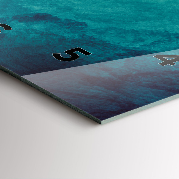 Reloj cuadrado Abstracción de profundidad