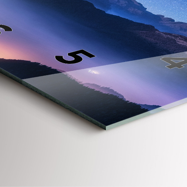 Reloj de pared cuadrado Vía láctea