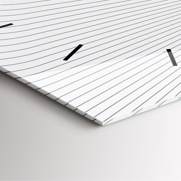 Reloj de pared cuadrado Líneas abstractas