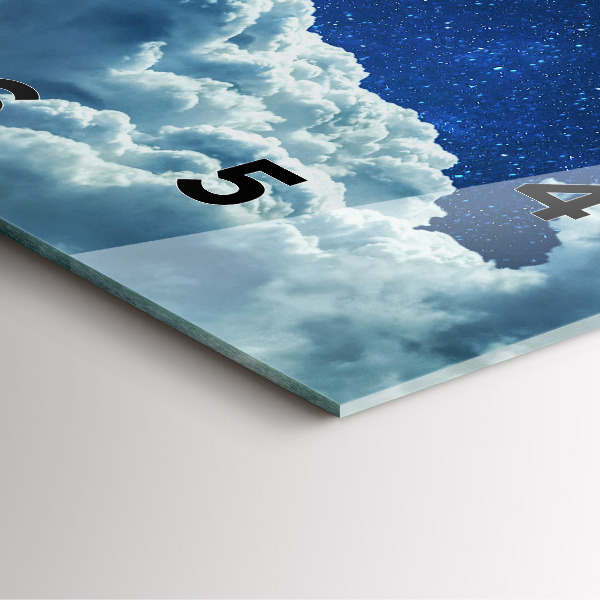 Reloj cuadrado Cielo nocturno