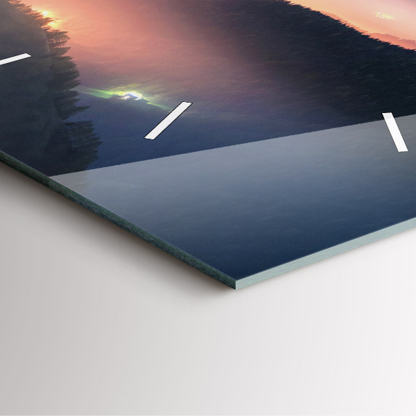 Reloj de pared cuadrado Paisaje de cumbres