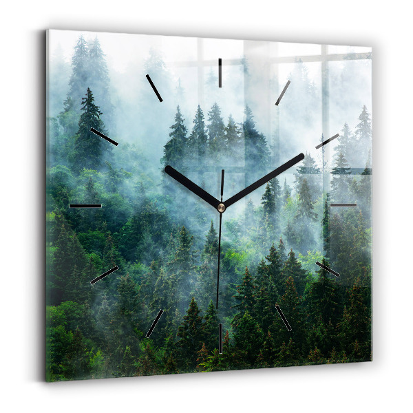 Reloj cuadrado Bosque brumoso