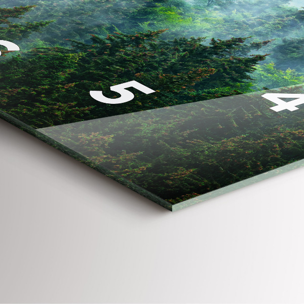 Reloj cuadrado Bosque brumoso