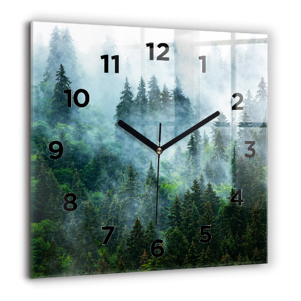 Reloj cuadrado Bosque brumoso