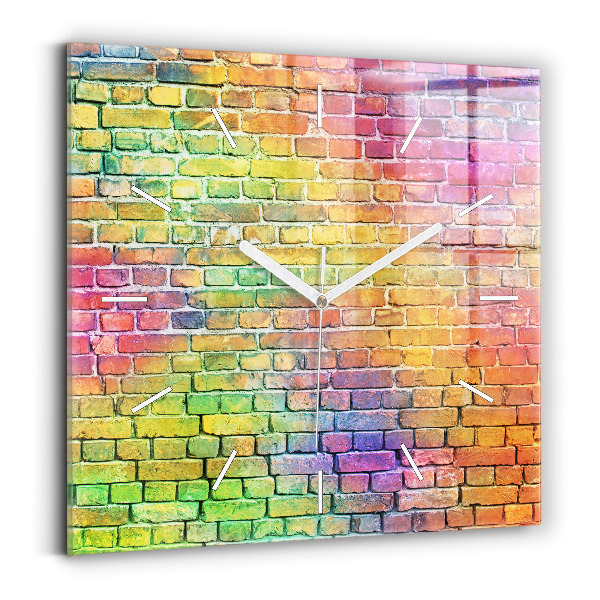 Reloj cuadrado Pared pintada