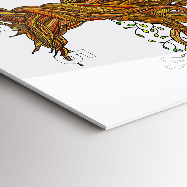 Reloj de pared cuadrado Raíces de árbol