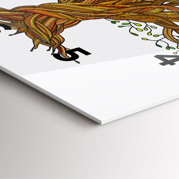 Reloj de pared cuadrado Raíces de árbol