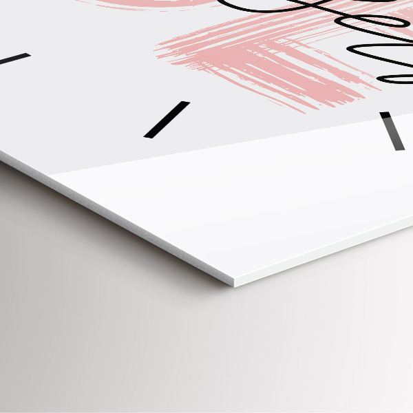 Reloj de pared cuadrado Inscripción Sé tú mismo