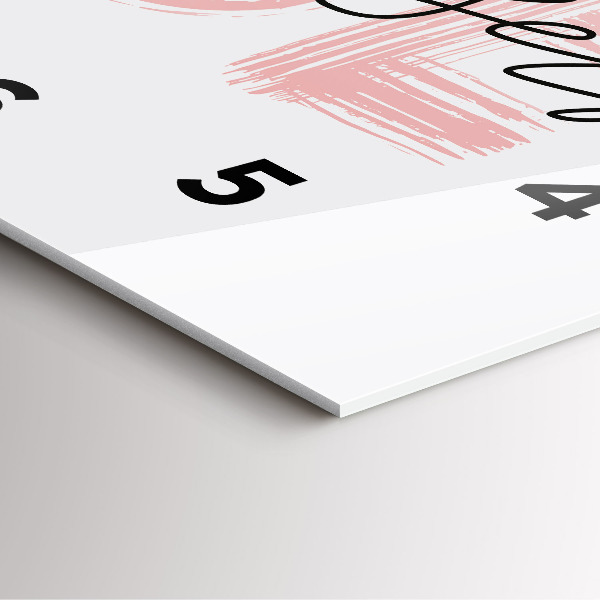 Reloj de pared cuadrado Inscripción Sé tú mismo