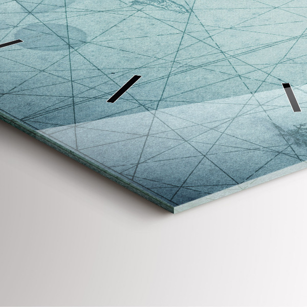 Reloj cuadrado Mapa vintage