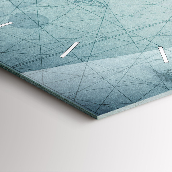 Reloj cuadrado Mapa vintage