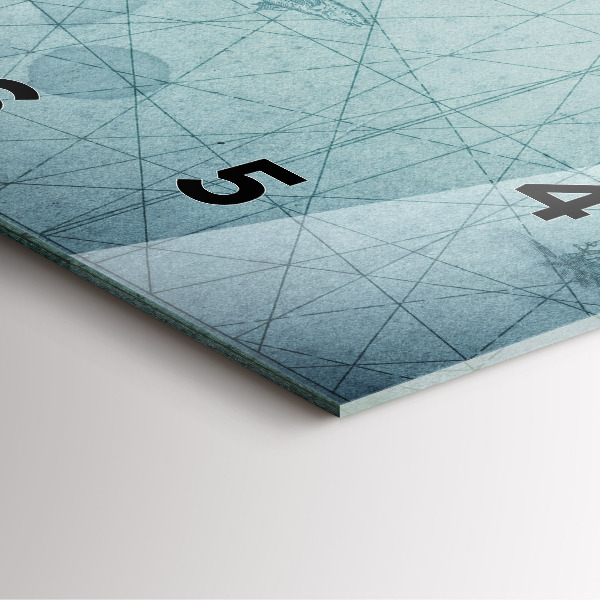 Reloj cuadrado Mapa vintage