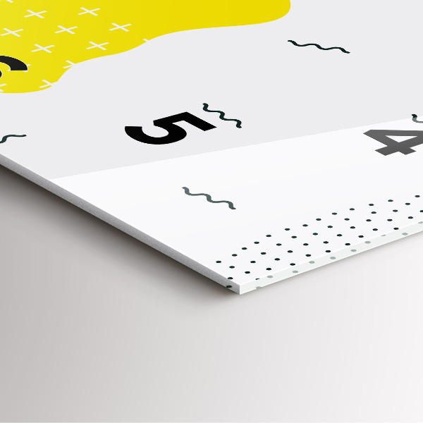 Reloj cuadrado POP abstracto