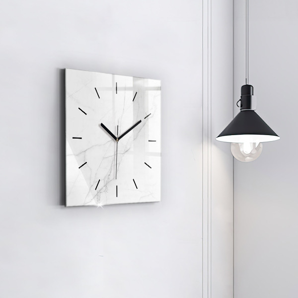 Reloj de pared cuadrado Mármol decorativo