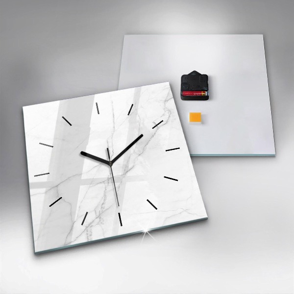 Reloj de pared cuadrado Mármol decorativo