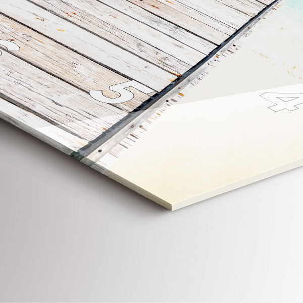 Reloj de pared cuadrado Isla tropical