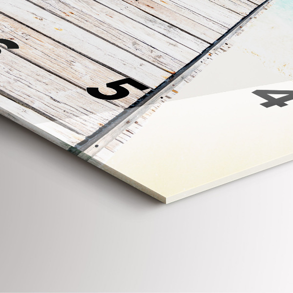 Reloj de pared cuadrado Isla tropical