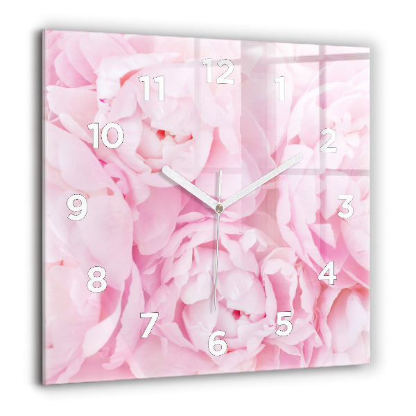 Reloj de pared cuadrado Flores en flor