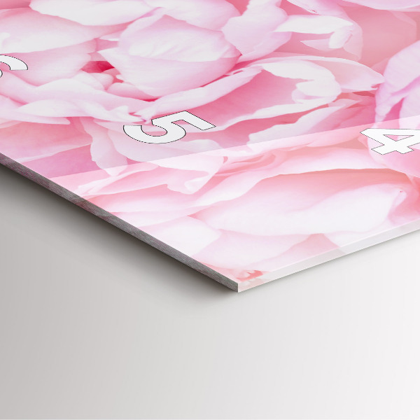 Reloj de pared cuadrado Flores en flor