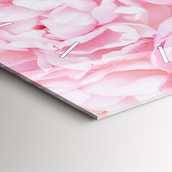 Reloj de pared cuadrado Flores en flor