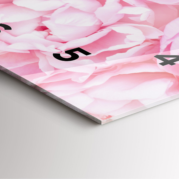 Reloj de pared cuadrado Flores en flor