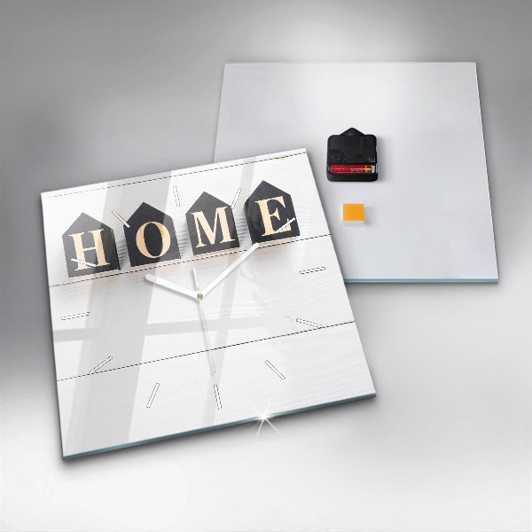 Reloj cuadrado Inscripción de una casa