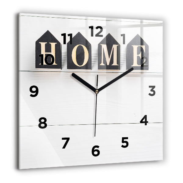 Reloj cuadrado Inscripción de una casa