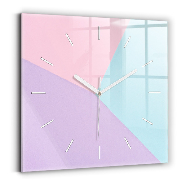 Reloj cuadrado Patrón pastel
