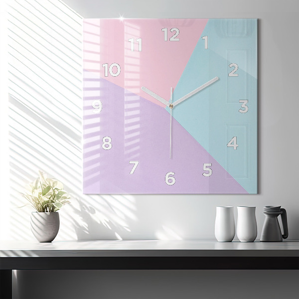 Reloj cuadrado Patrón pastel