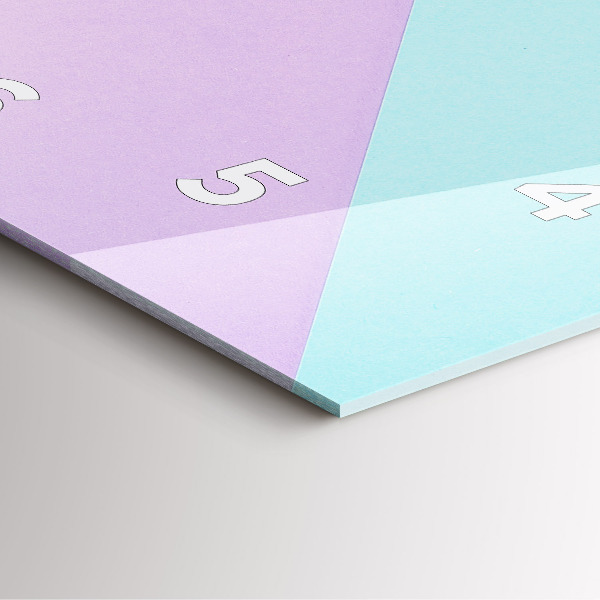 Reloj cuadrado Patrón pastel