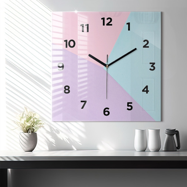 Reloj cuadrado Patrón pastel