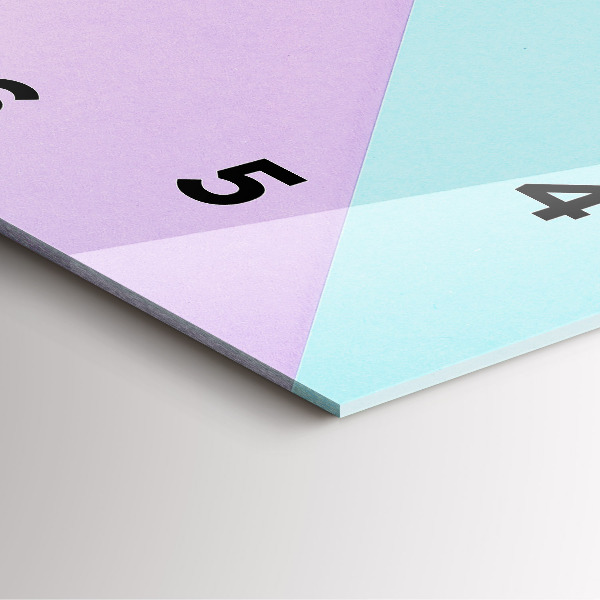 Reloj cuadrado Patrón pastel