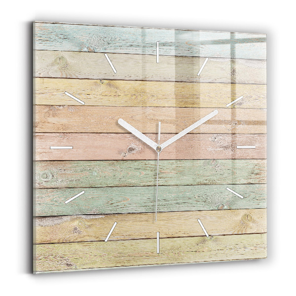 Reloj de pared cuadrado Tablas de colores