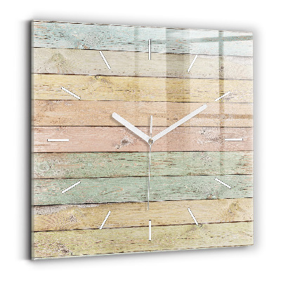 Reloj de pared cuadrado Tablas de colores