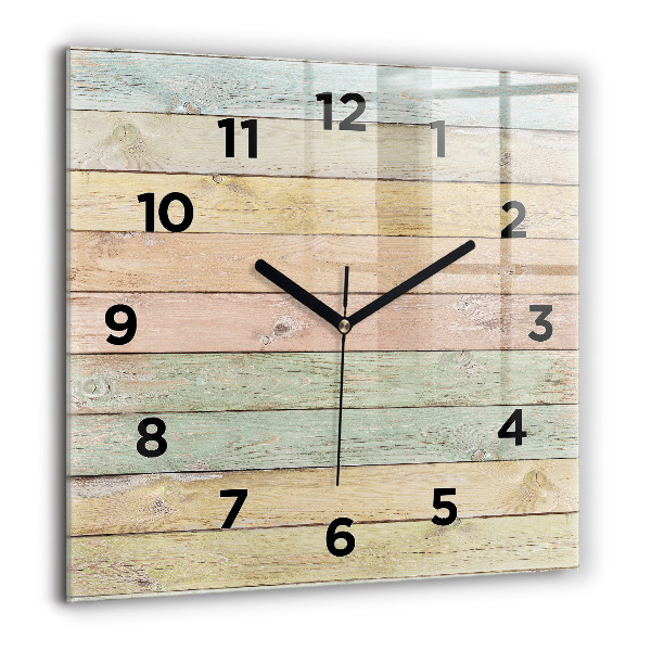 Reloj de pared cuadrado Tablas de colores