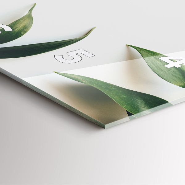 Reloj cuadrado Marco de hojas