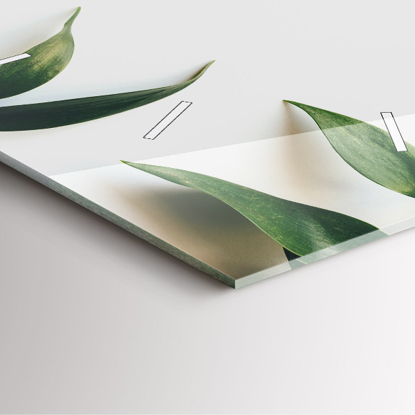 Reloj cuadrado Marco de hojas