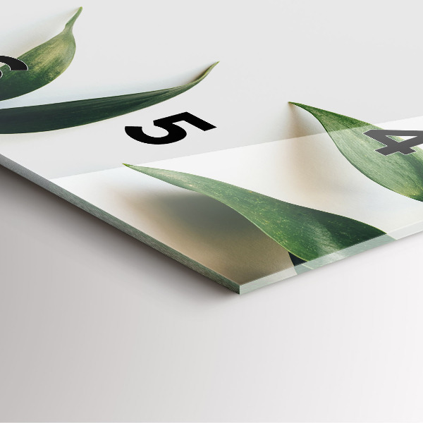 Reloj cuadrado Marco de hojas