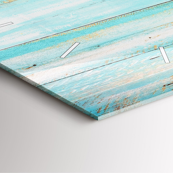 Reloj cuadrado Tablas azules