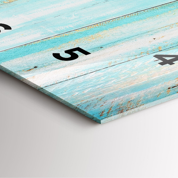 Reloj cuadrado Tablas azules