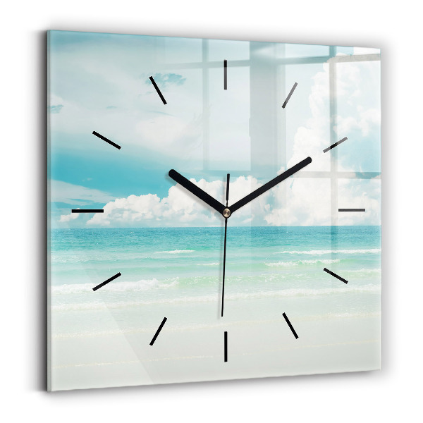 Reloj de pared cuadrado Paisaje mar