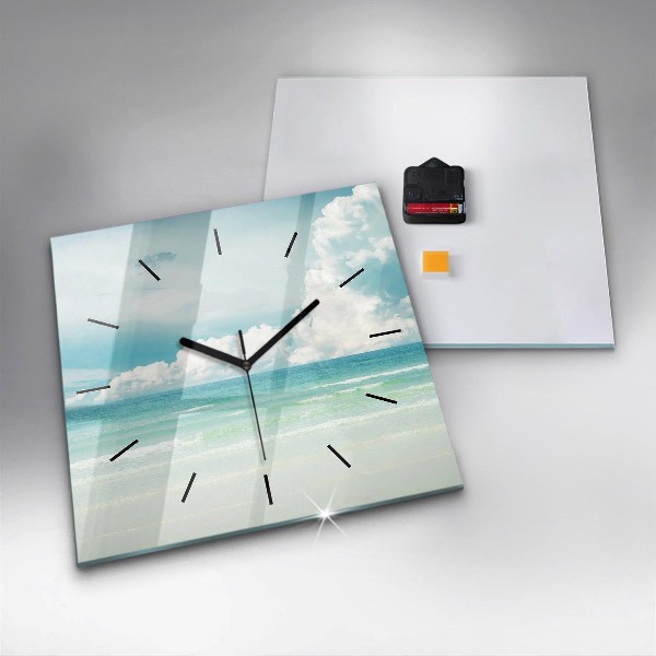 Reloj de pared cuadrado Paisaje mar