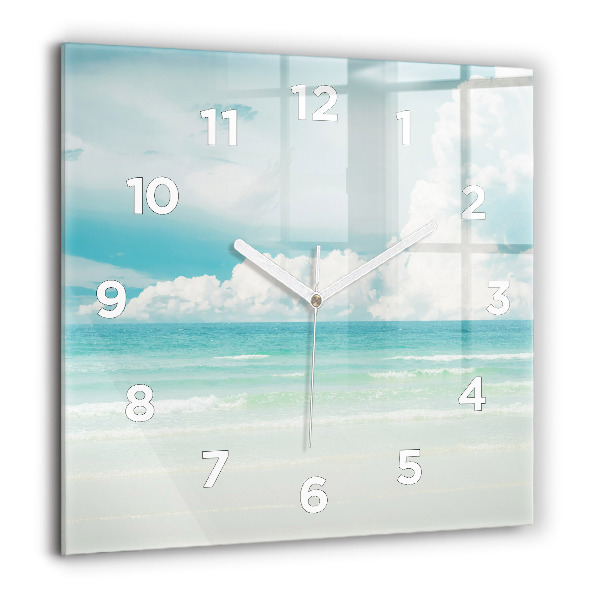 Reloj de pared cuadrado Paisaje mar