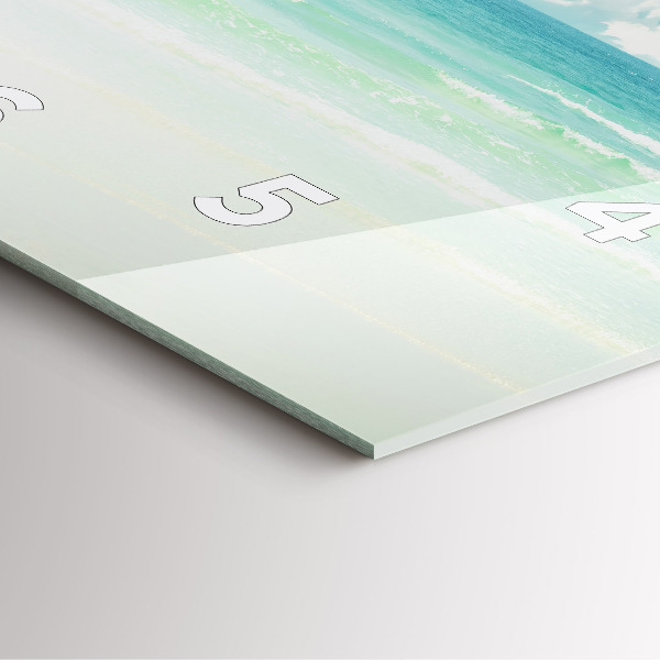 Reloj de pared cuadrado Paisaje mar