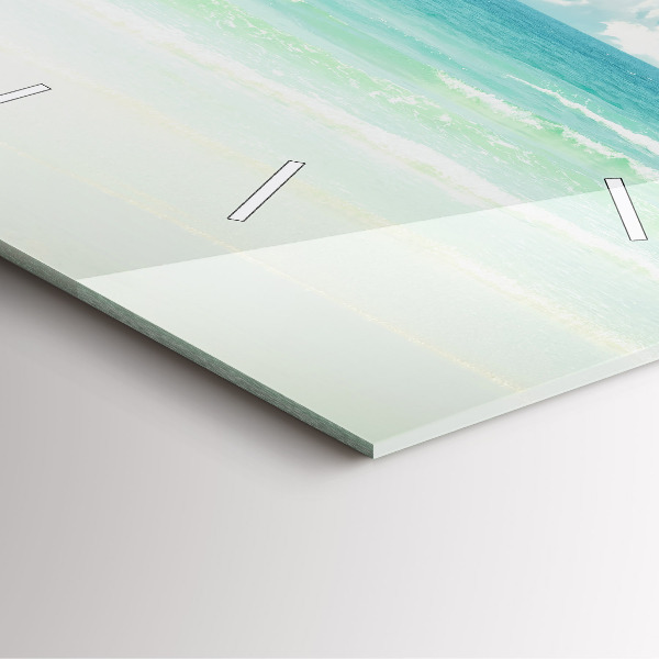 Reloj de pared cuadrado Paisaje mar