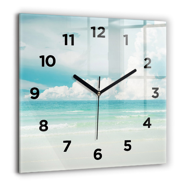 Reloj de pared cuadrado Paisaje mar