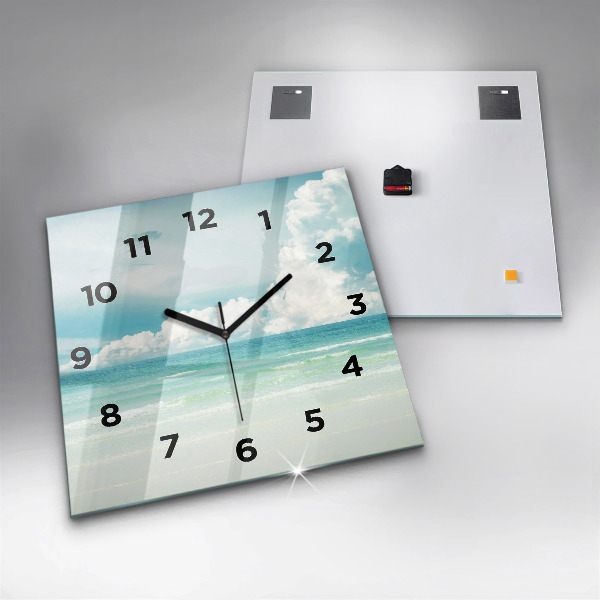 Reloj de pared cuadrado Paisaje mar