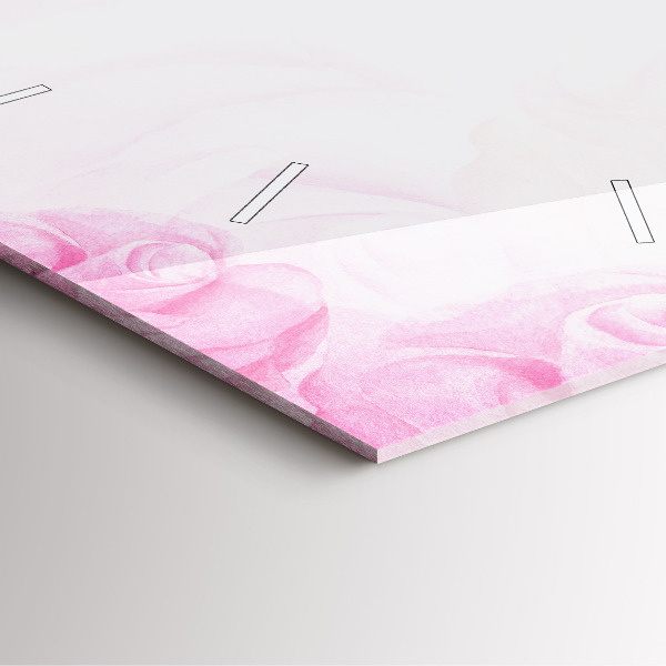 Reloj cuadrado Rosas abstractas