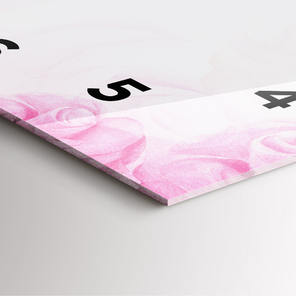 Reloj cuadrado Rosas abstractas