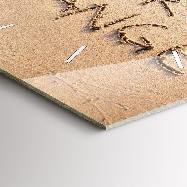 Reloj cuadrado Cita en la playa